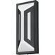 Banff LED 12 inch Sand Black Outdoor Wall Light in Soft Sand Black
