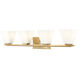 Annalise 4 Light 32 inch Modern Gold Vanity Wall Light