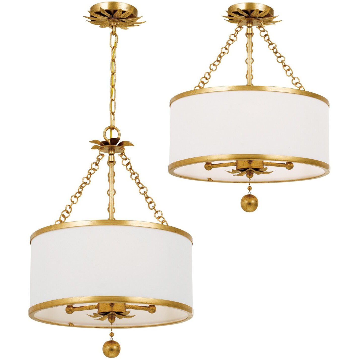 Broche 3 Light 14 inch Antique Gold Mini Chandelier Ceiling Light