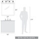 Yep Carver Vanity Wall Light in Matte Black, Clear Glass