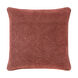 Quilted Cotton Velvet 18 X 18 inch Burgundy Pillow Kit, Square