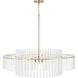 Blair 6 Light 36 inch Aged Brass Pendant Ceiling Light