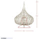 Bask 9 Light 32 inch Gold Dust Pendant Ceiling Light