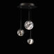 Beyond Quest LED 12 inch Black Multi-Light Pendant Ceiling Light, Beyond
