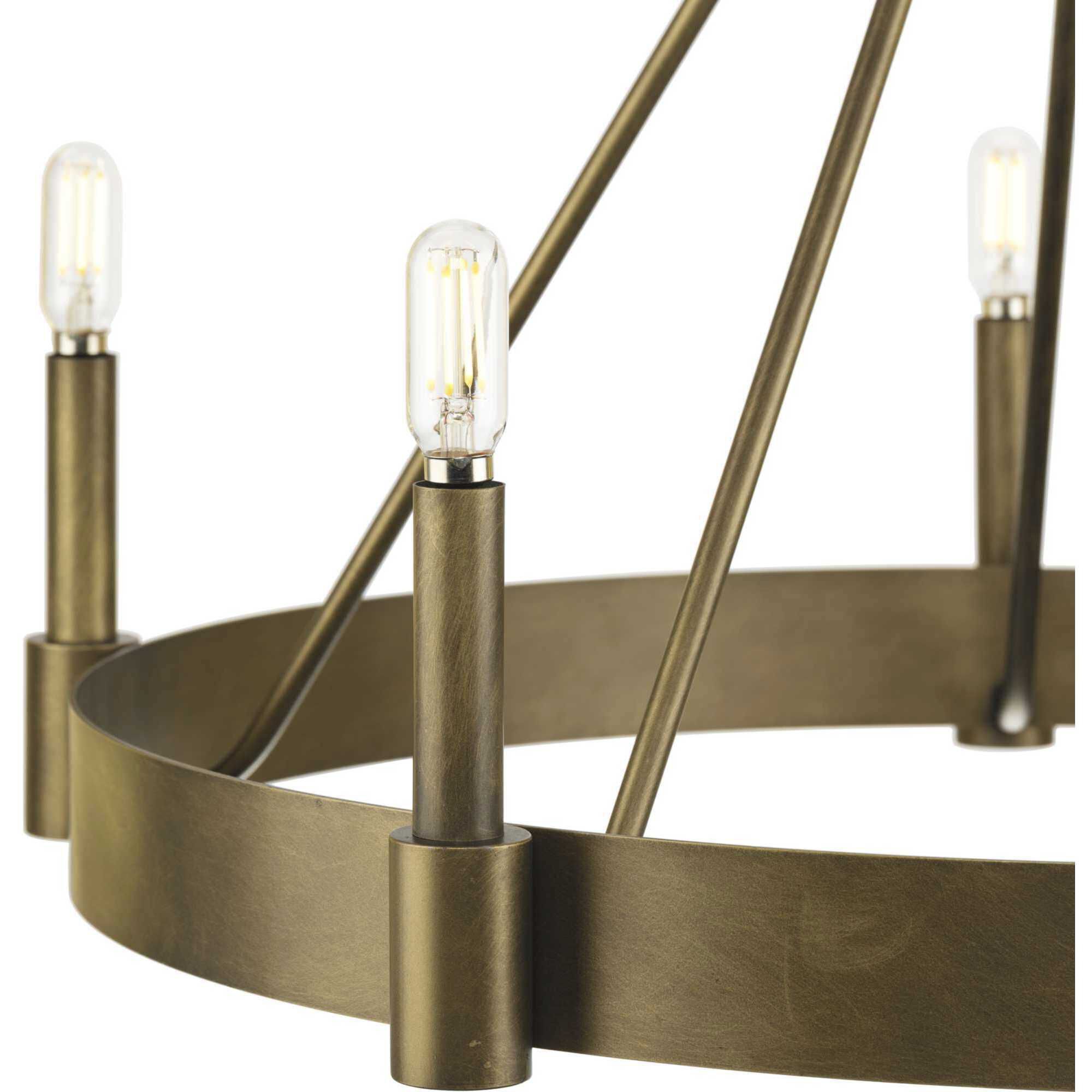 Breckenridge 5 Light 26 inch Aged Bronze Chandelier Ceiling Light, Design Series