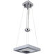 Balance LED 12.6 inch Chrome Pendant Ceiling Light, Square