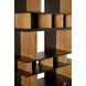 R. Morton Natural Teak and Hand Rubbed Black Bookcase