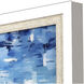 Aerial Beach Blue and Beige and Multi and Red Framed Art
