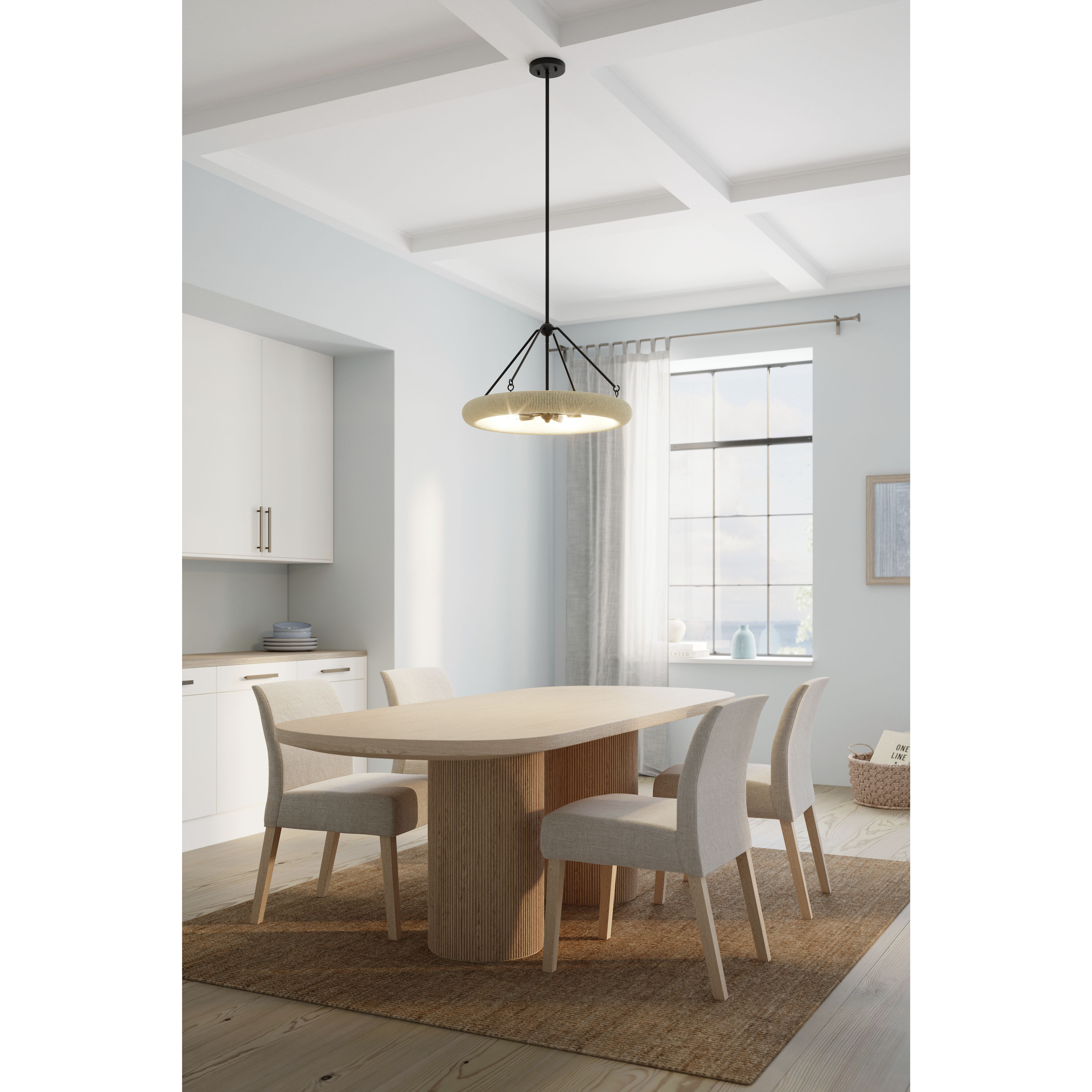 Aeris 5 Light 24 inch Dark Bronze Pendant Ceiling Light