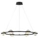 Circolo LED 35.5 inch Black Chandelier Ceiling Light