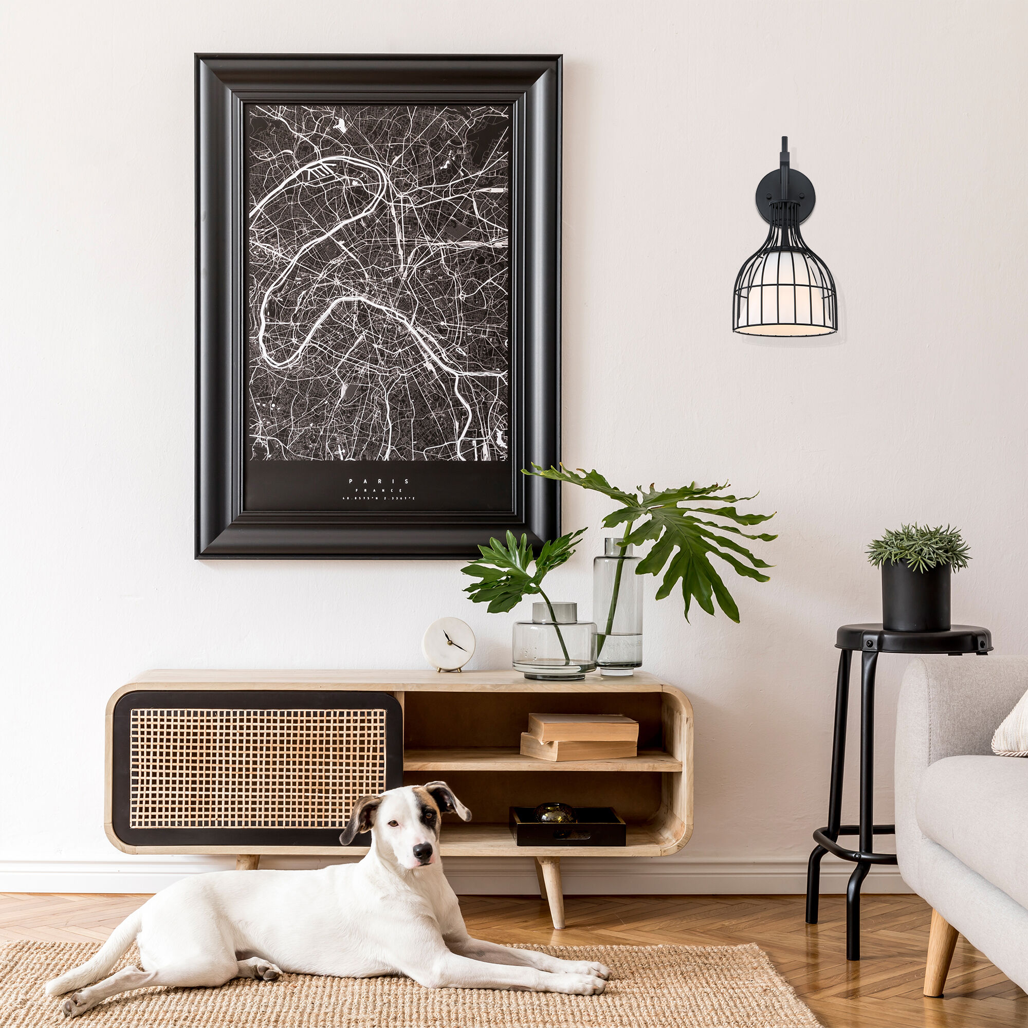 Evensong Wall Sconce Wall Light in Matte Black