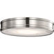 Kendall LED 14.25 inch Brushed Nickel Flush Mount Ceiling Light