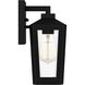 Blomfield 1 Light 11 inch Matte Black Outdoor Wall Lantern