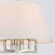 Westwood 5 Light 16 inch Polished Nickel Semi Flush Ceiling Light