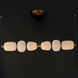Soji LED 60 inch Black and Gold Linear Pendant Ceiling Light