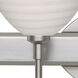 Brella 2 Light 15 inch Satin Nickel Vanity Lighting Wall Light in Halogen, Chalk Glass