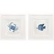 Indigo Sealife Blue and Gray and White and Multi Framed Art, Propac