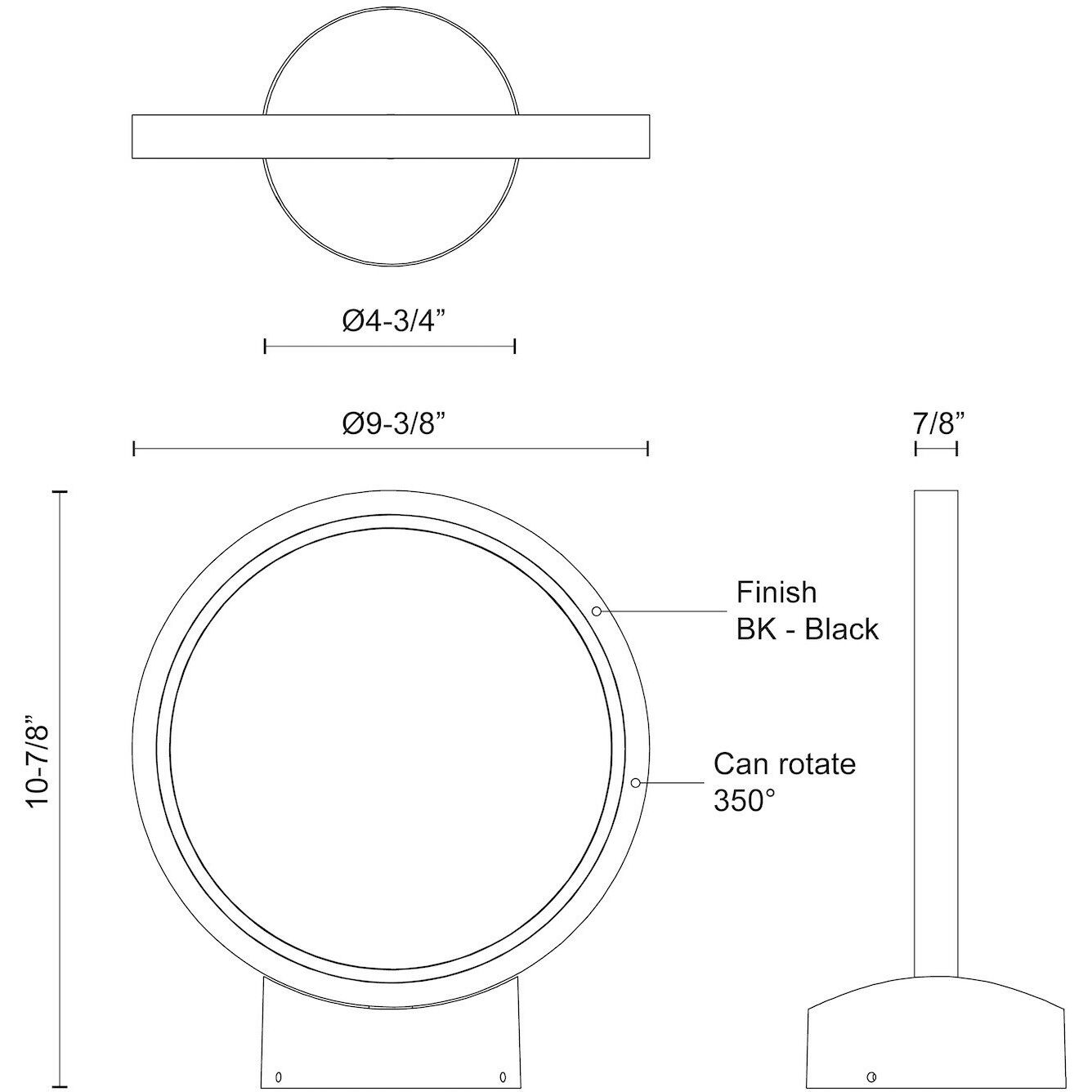 Parc 12 6 watt Black Exterior Low Voltage Landscape
