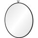 Rayden 38.5 X 36 inch Matte Black Wall Mirror