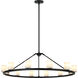 Lindy 12 Light 40 inch Matte Black Pendant Ceiling Light