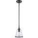 Boyer 1 Light 6.5 inch Matte Black Mini Pendant Ceiling Light