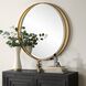 Rhodes 36 X 36 inch Antiqued Metallic Gold Leaf Mirror