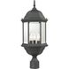 Spring Lake 3 Light 23 inch Matte Textured Black Outdoor Post Light