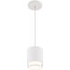 Cloak LED 4.63 inch White Pendant Ceiling Light in 4000K, dweLED