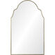 Natasha 42 X 26 inch Antique Silver Leaf Wall Mirror
