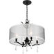 Laurel Estate 4 Light 20 inch Coal Semi Flush Ceiling Light