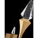 Beyond Plumeria LED 10 inch Aged Brass Wall Sconce Wall Light
