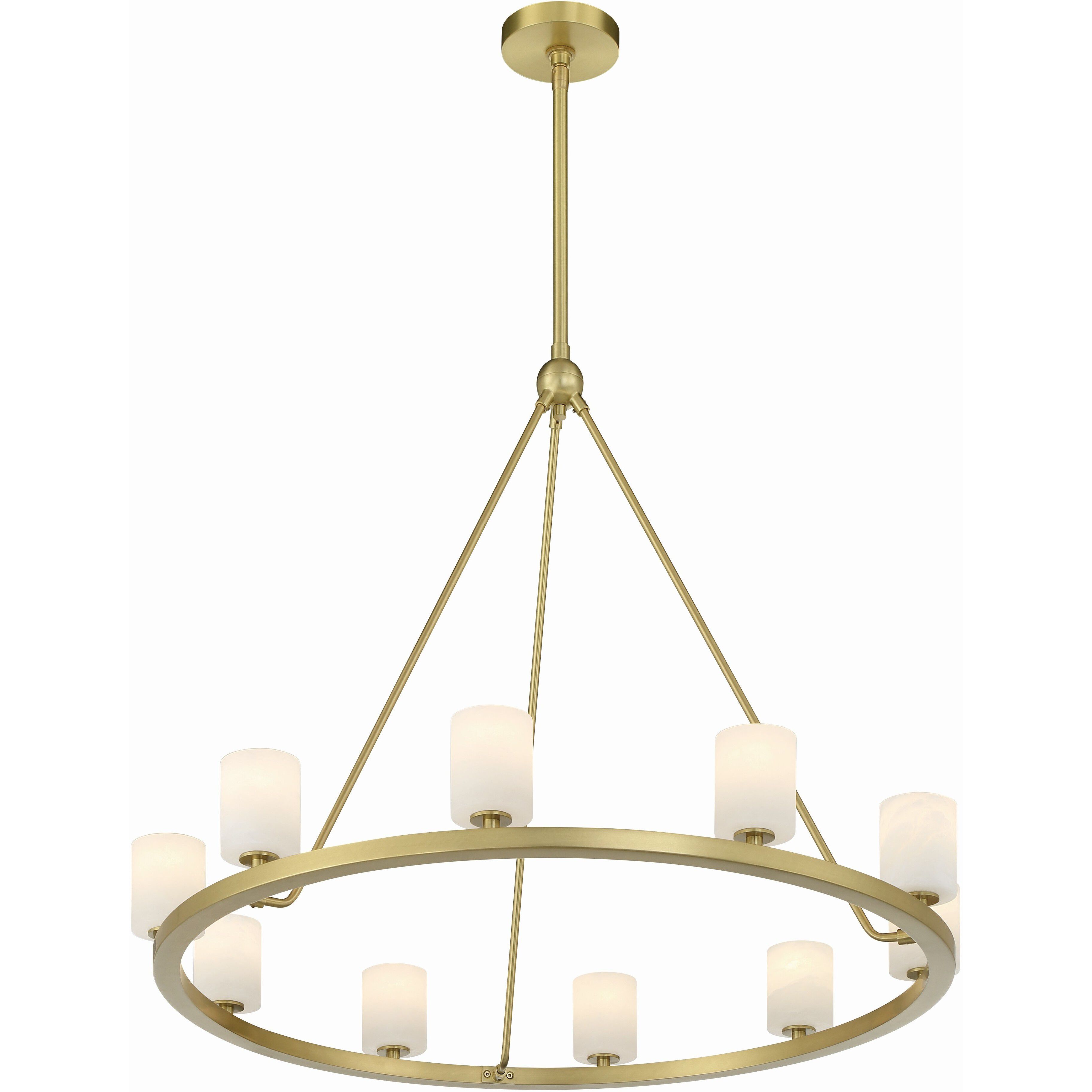 Aragon 10 Light 34.75 inch Soft Brass Chandelier Ceiling Light