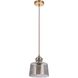 Gallery State House 1 Light 8.63 inch Vintage Brass Mini Pendant Ceiling Light