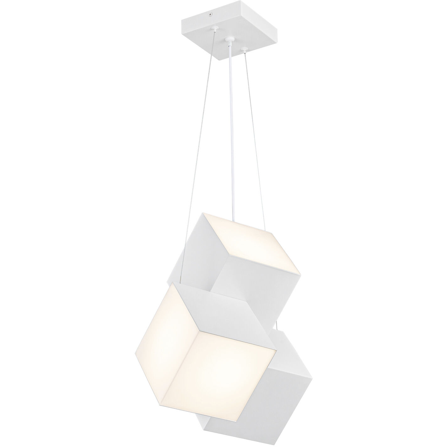Tetra LED 11.38 inch White Pendant Ceiling Light