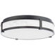 Constantine LED 18 inch Black Flush Mount Ceiling Light, dweLED