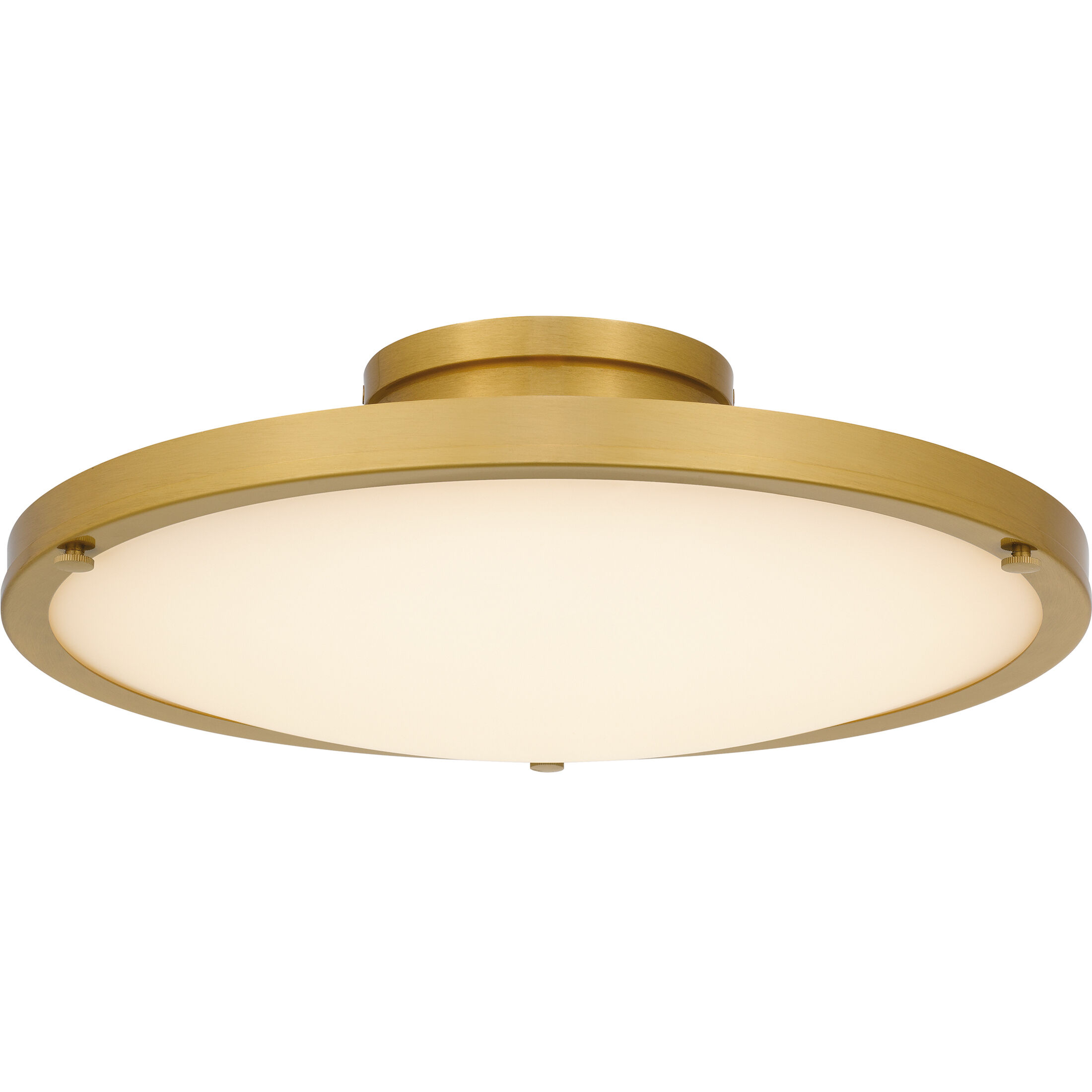 Quoizel Donne LED 15.75 inch Brushed Gold Semi-Flush Mount Ceiling Light, Medium QSF6784BRG - Open Box
