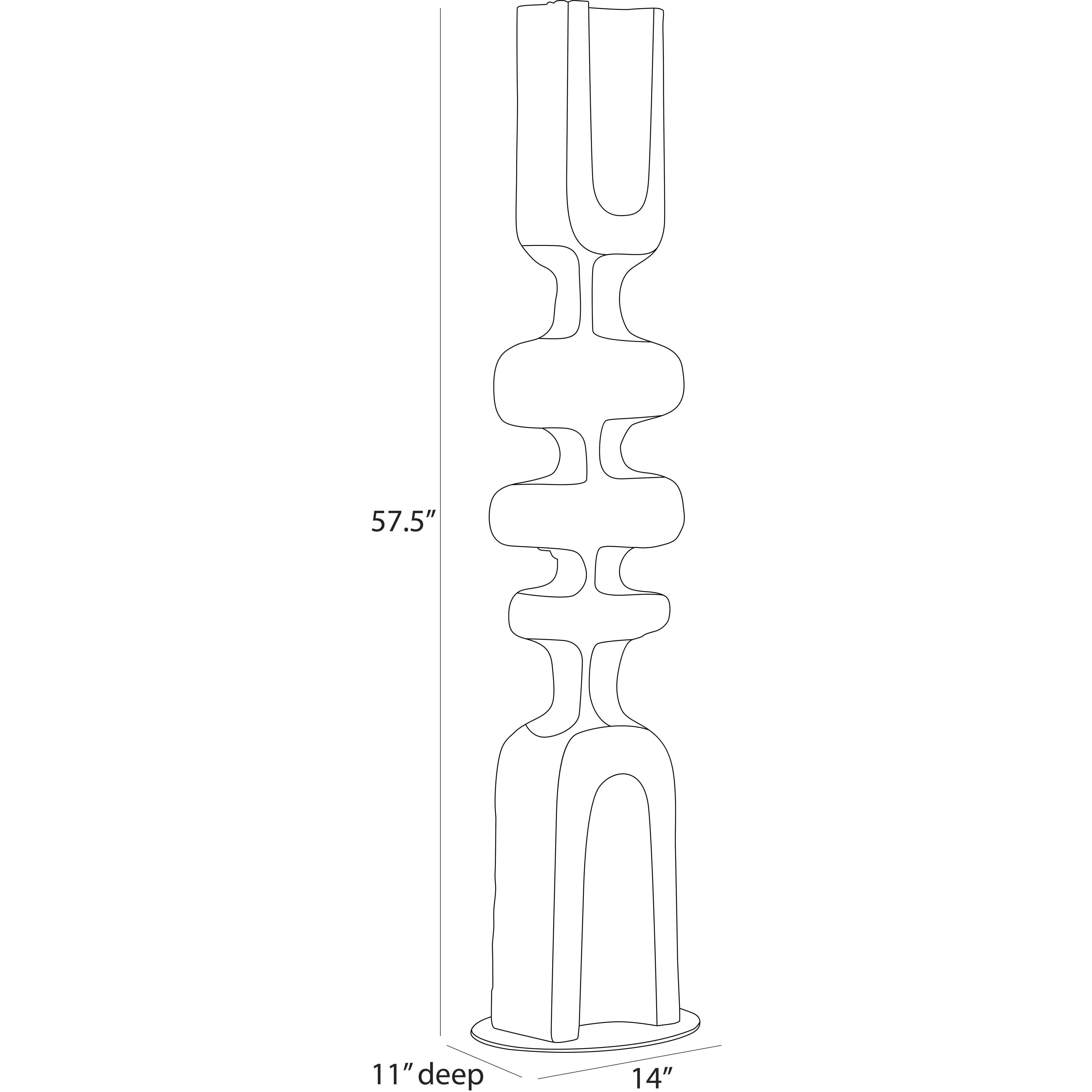 Jayden 57.5 X 14 inch Sculpture