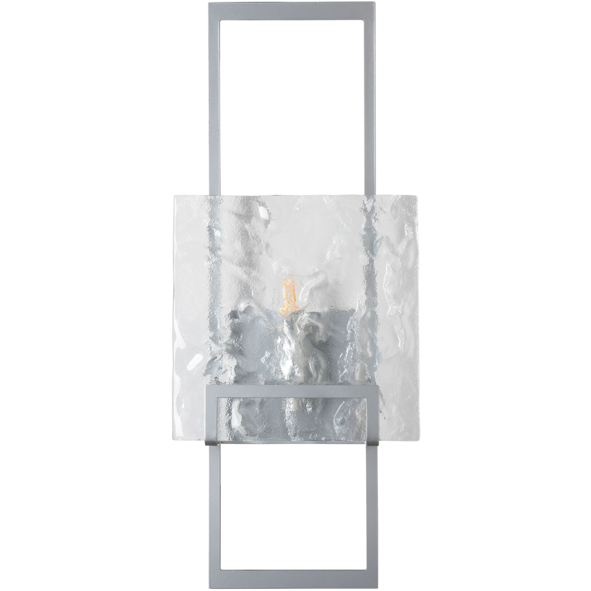 Geo Sconce Wall Light in Sterling, Clear