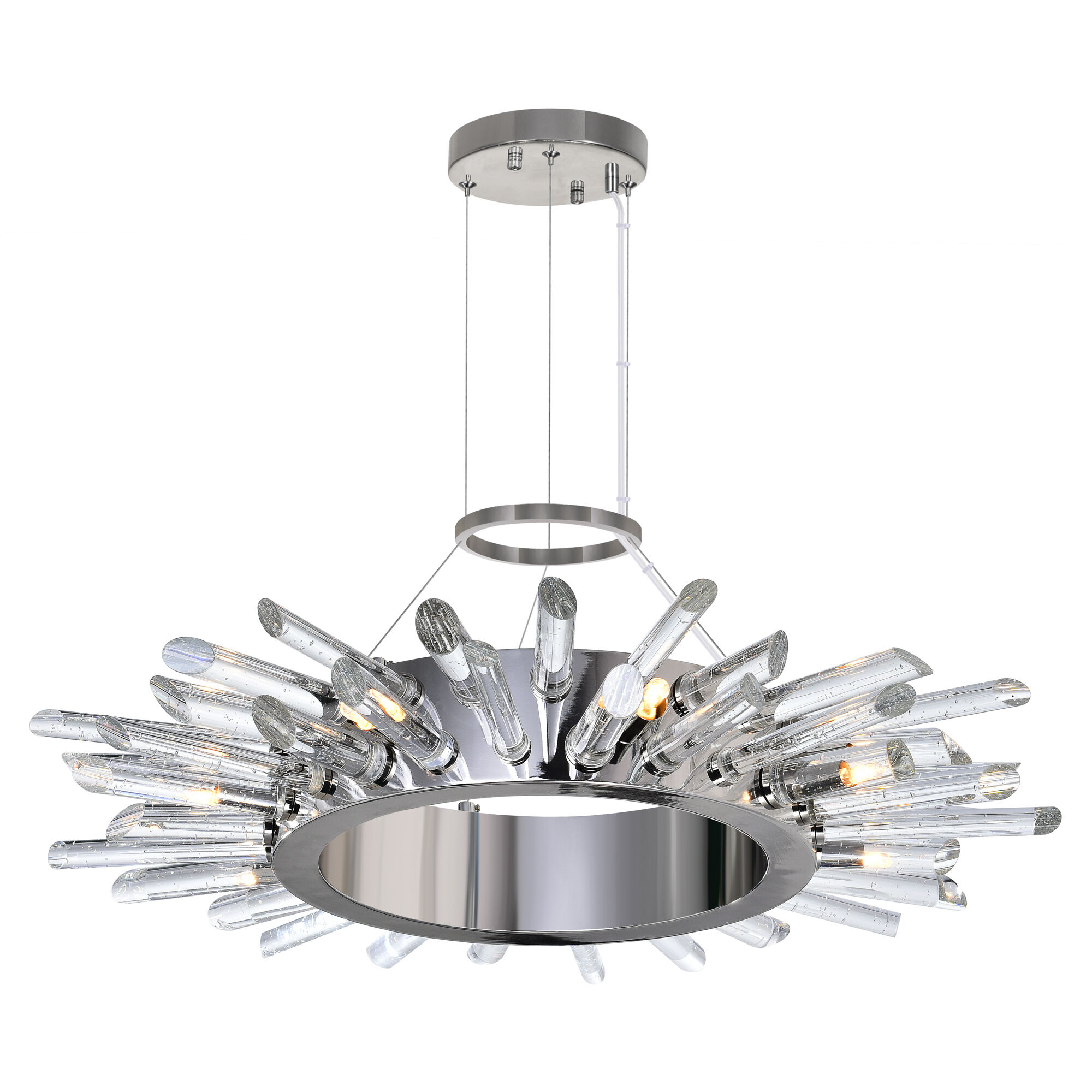 Thorns 8 Light 25 inch Polished Nickel Chandelier Ceiling Light