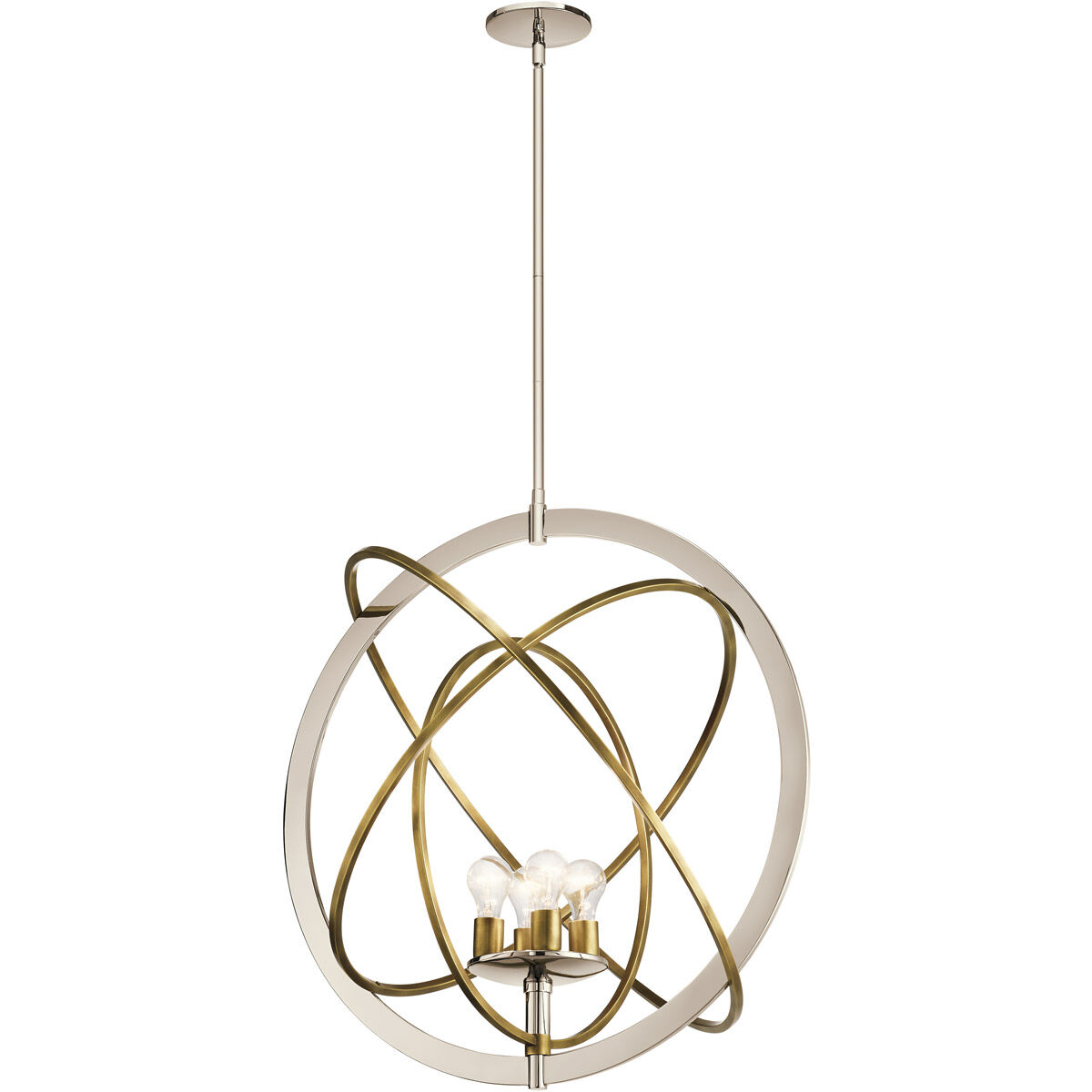 Ibis 4 Light 30 inch Polished Nickel Pendant Ceiling Light