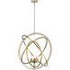 Ibis 4 Light 30 inch Polished Nickel Pendant Ceiling Light