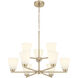 Strayhan 9 Light 28.5 inch Modern Gold Chandelier Ceiling Light
