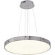 Canada LED 24 inch Chrome Chandelier Ceiling Light