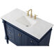 Lexington 42 X 21.5 X 35 inch Blue Vanity Sink Set