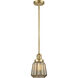 Franklin Restoration Chatham 1 Light 6 inch Satin Gold Mini Pendant Ceiling Light in Incandescent, Mercury, Franklin Restoration