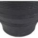 Chicago Matte Black Outdoor Planter, Large