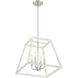 Rhode 4 Light 16 inch Coastal Weathered White Pendant Ceiling Light