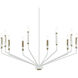 Armand 10 Light White Chandelier Ceiling Light