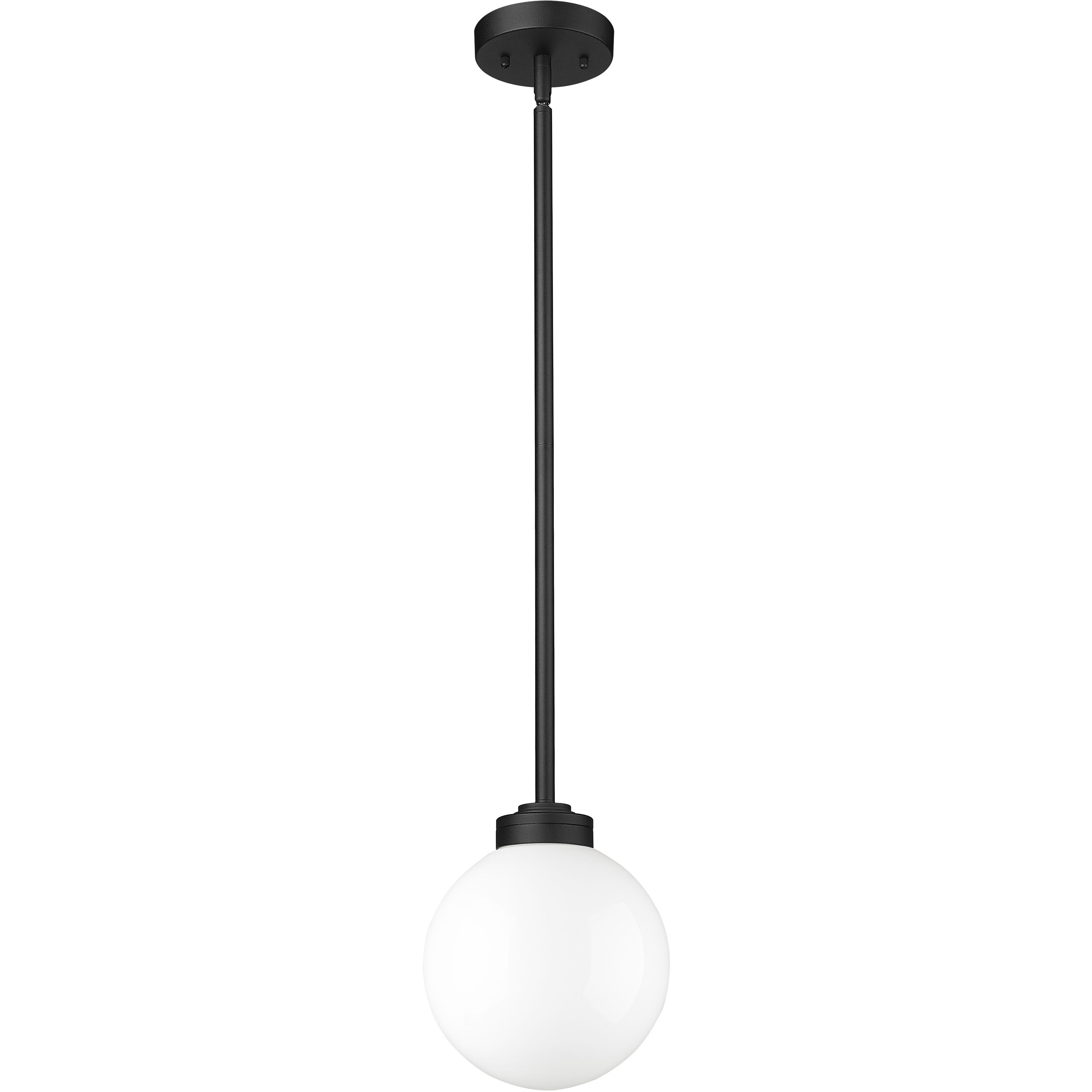 Laurent 1 Light 8 inch Black Outdoor Pendant