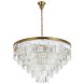 Sydney 33 Light 44 inch Satin Gold Chandelier Ceiling Light in Clear